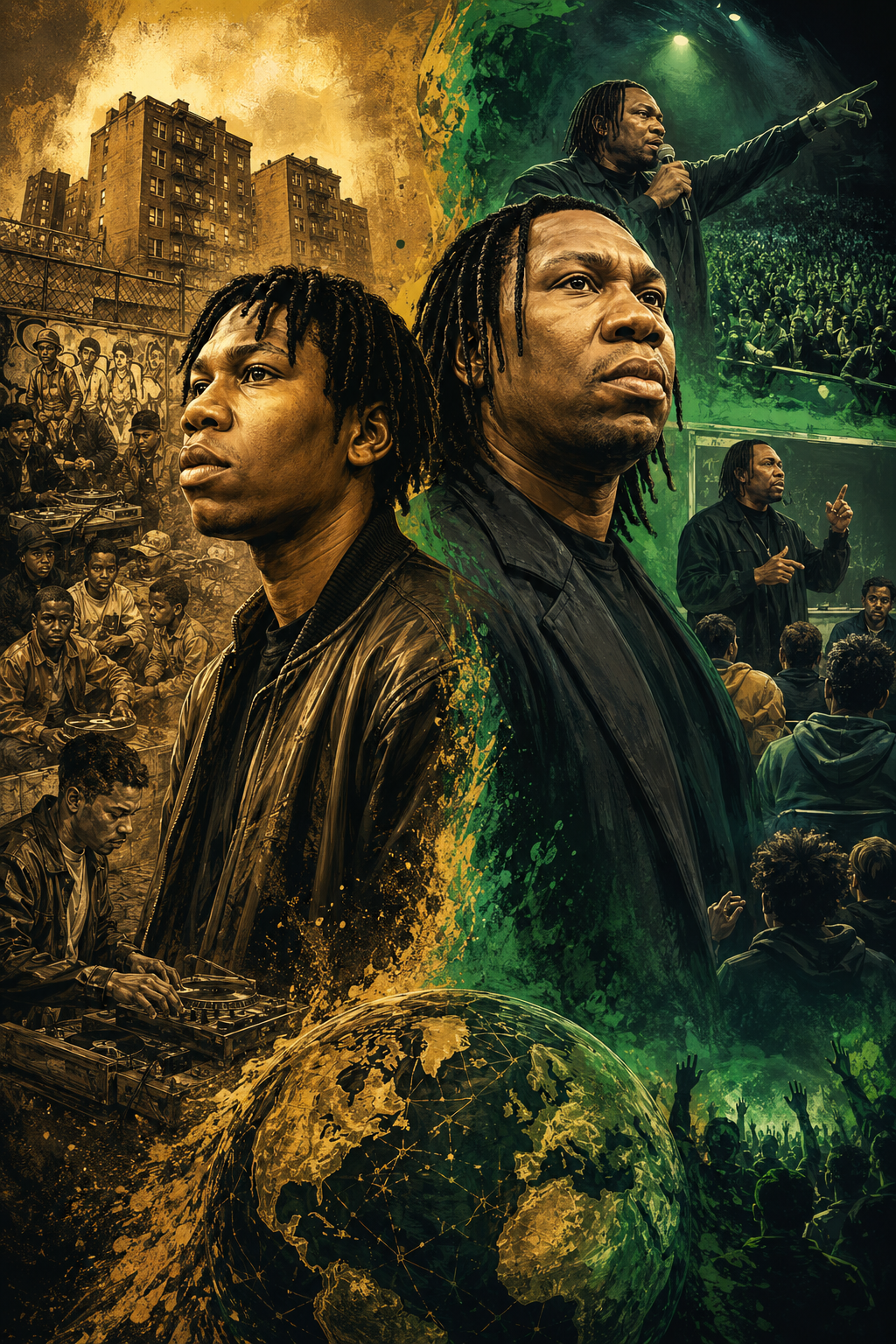 KRS-One Then & Now card